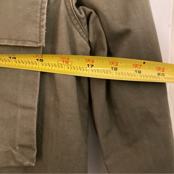 All Saints Green Lightweight Shirt Jacket - Picture 7 of 9